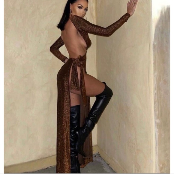 Meshki Christina Backless Maxi Dress – Elegant & Sultry! ✨ - Picture 2 of 4